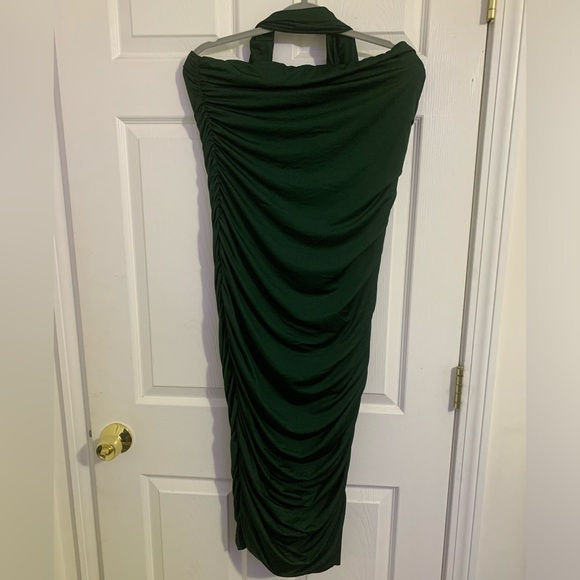 SOLD - Rushed one shoulder dress - Picture 2 of 4